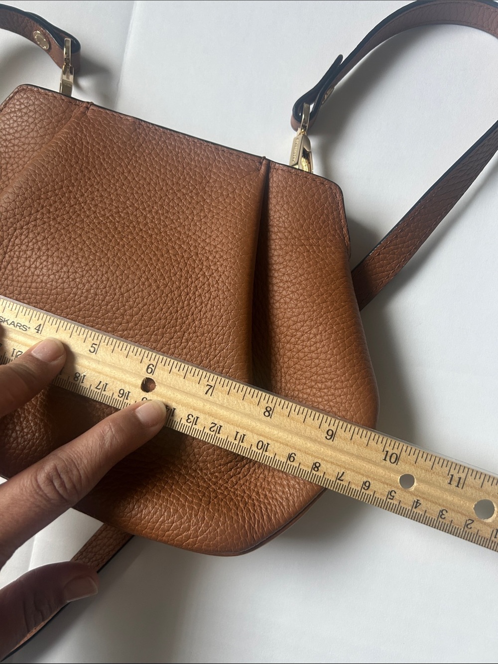 Strathberry Osette Crossbody Grain Tan Parisian Chic Quiet Luxury Leather - Picture 13 of 14